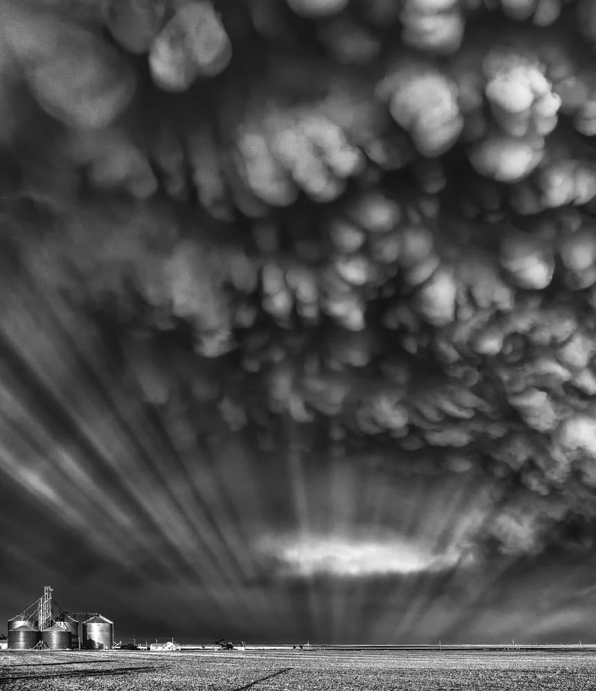 Ominous Farm Sky by Rob Darby — canvas wall art