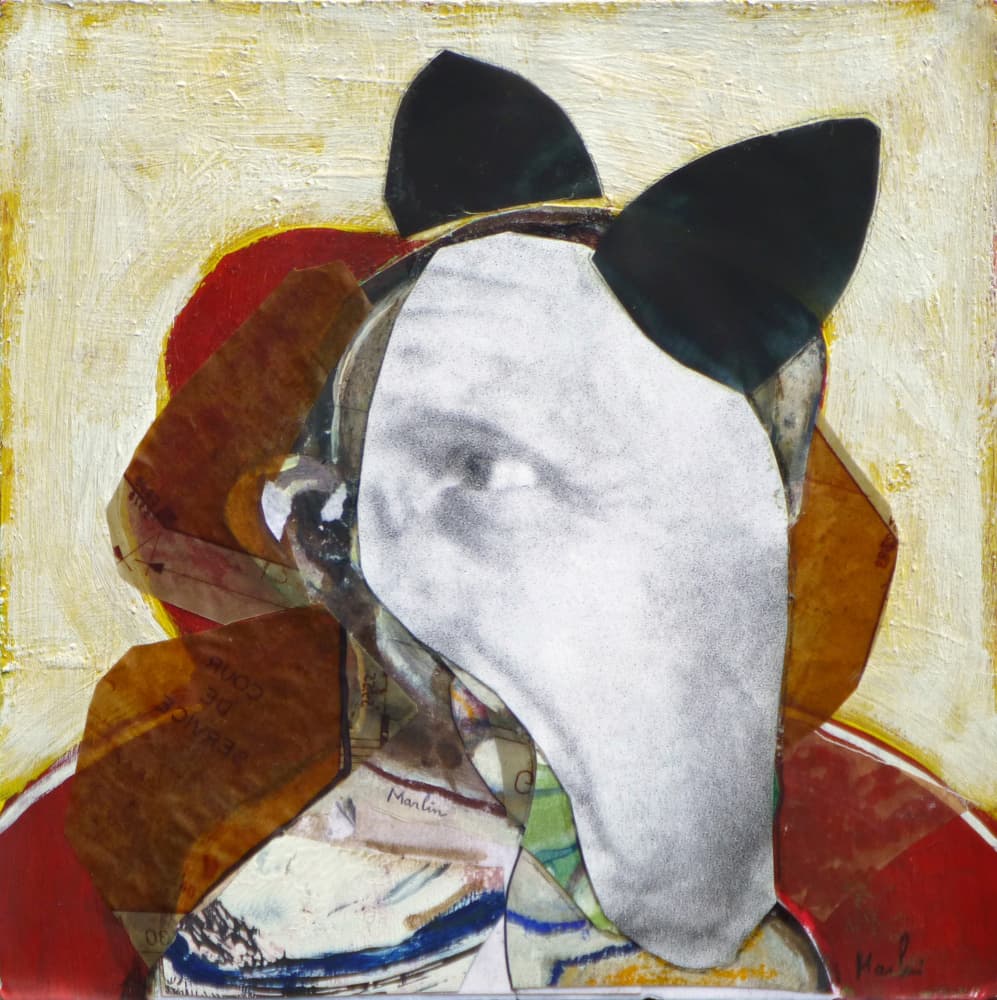 Abstract Animal Mask by Pascal Marlin — canvas wall art