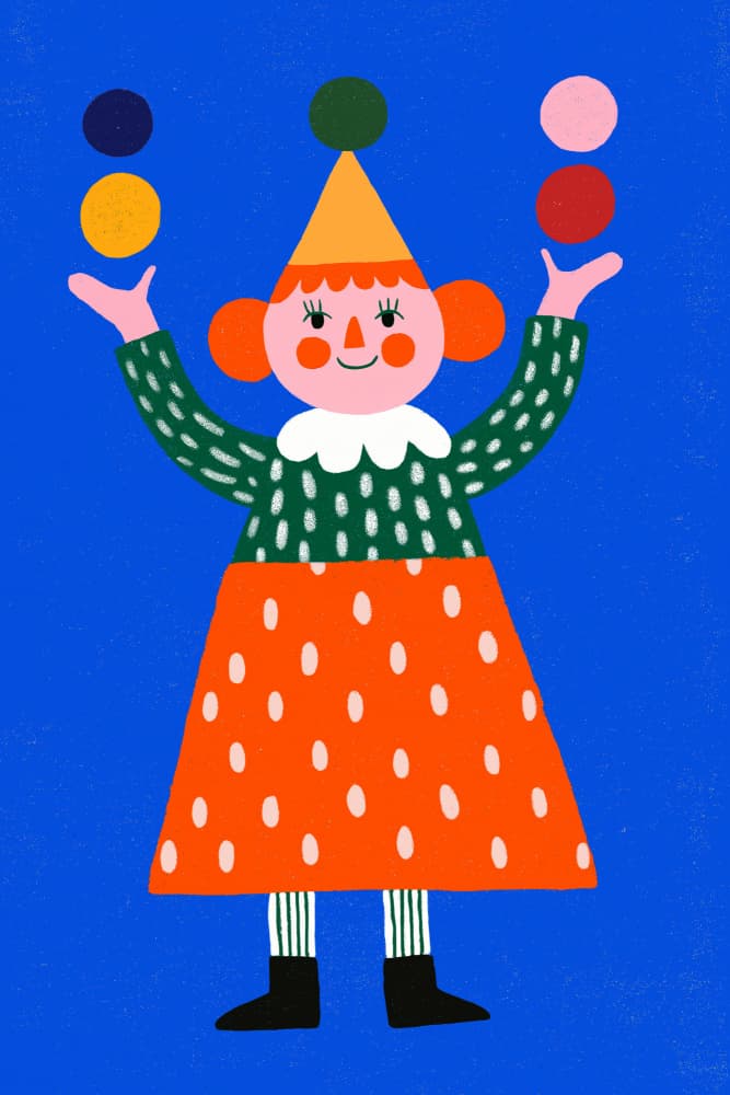 Circus girl by Treechild — canvas wall art