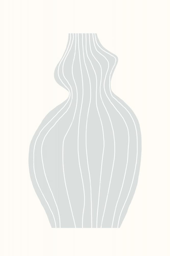 Gray Vase by uplusmestudio — canvas wall art