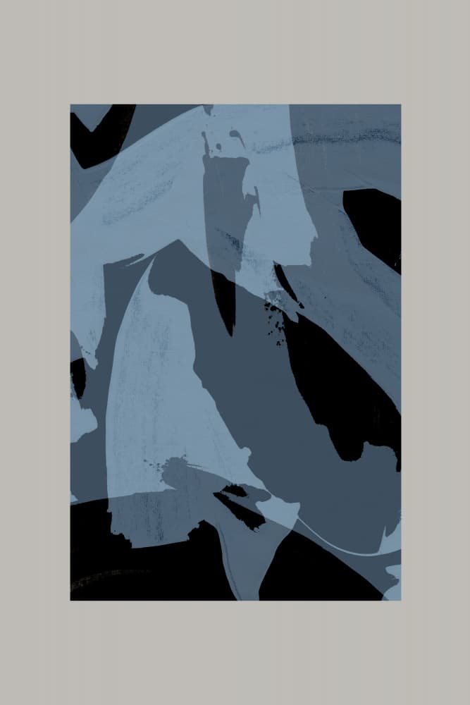 Abstract Brush Strokes 60Y by Mareike Böhmer — canvas wall art