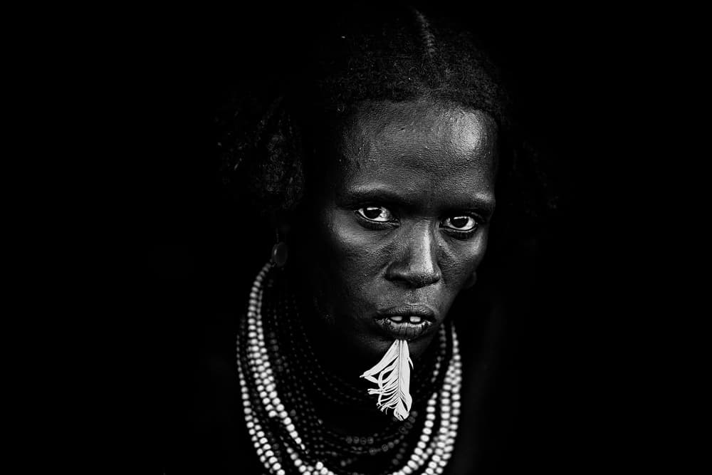 Intense African Portrait by Vedran Vidak — canvas wall art