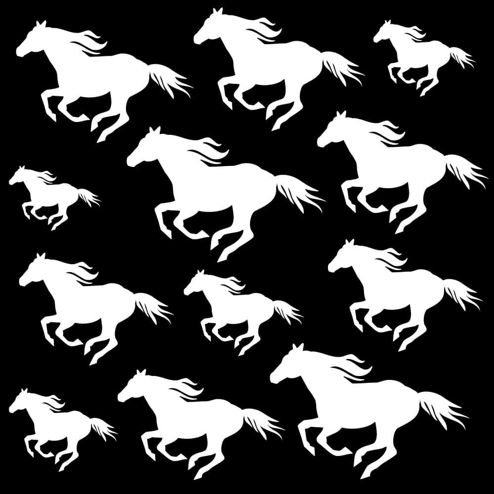 Galloping White Horses