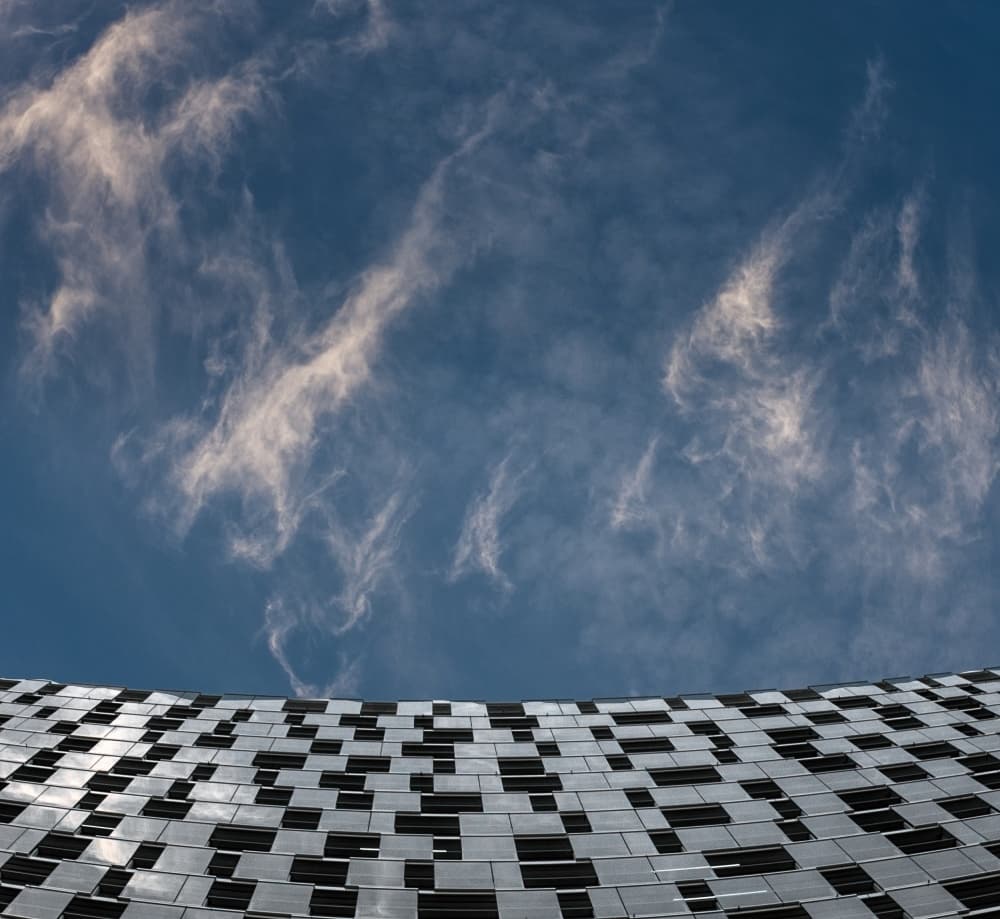 Modern Sky Architecture by Harry Verschelden — canvas wall art