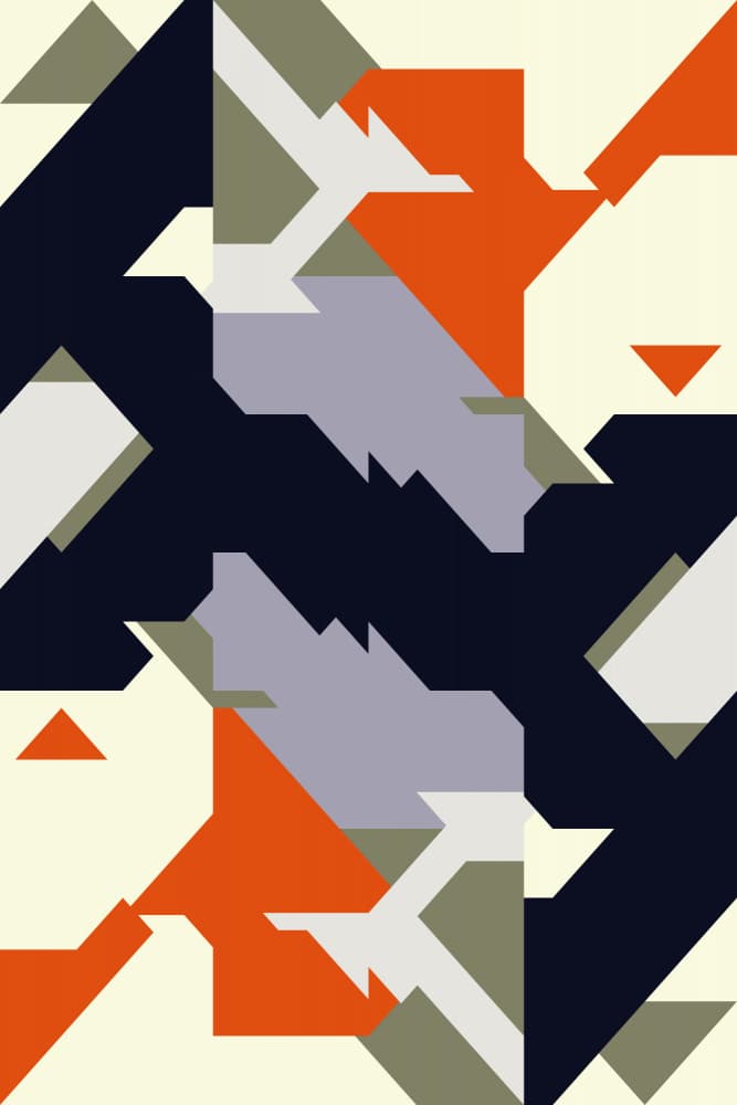 Dynamic Geometric Pattern by Petr Strnad — canvas wall art