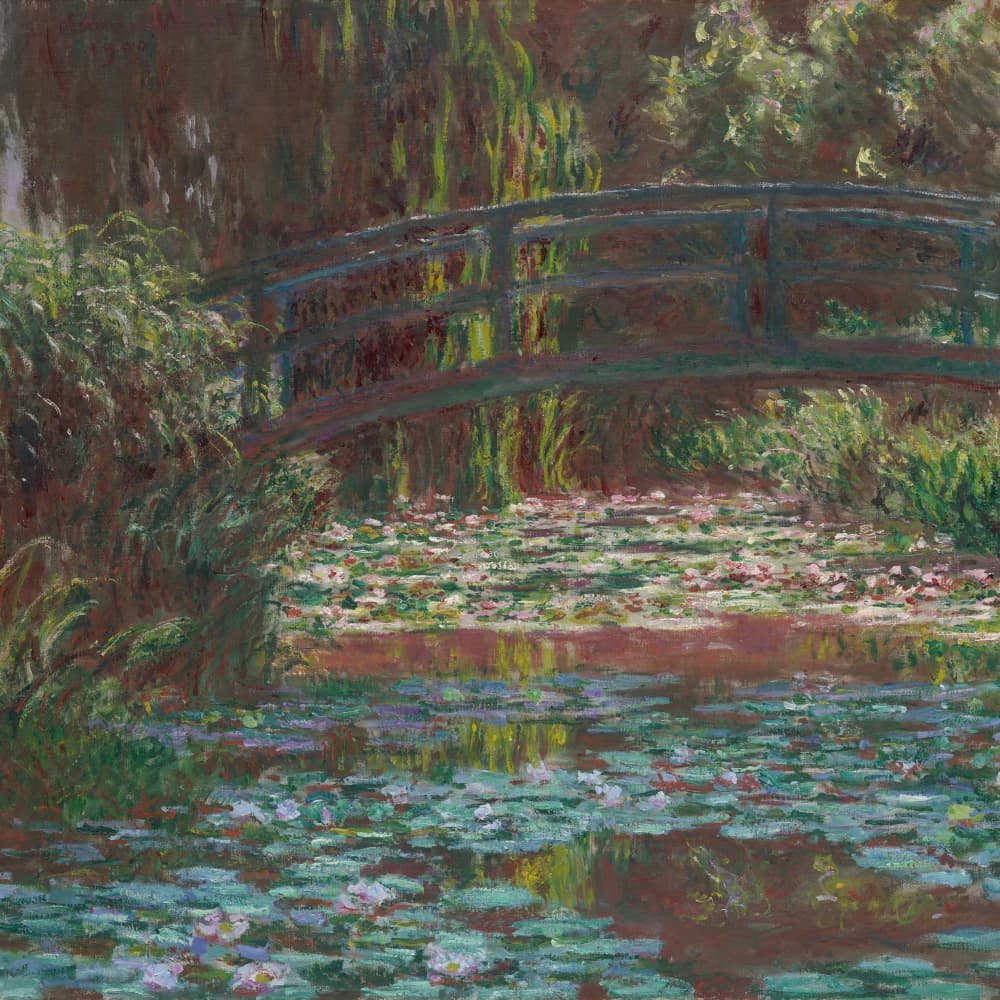 Water Lily Pond by Claude Monet — canvas wall art