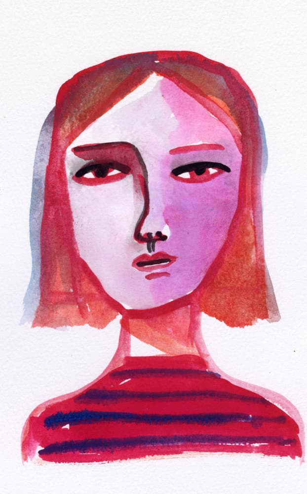 Vibrant Pink Gaze by Sharyn Bursic — canvas wall art