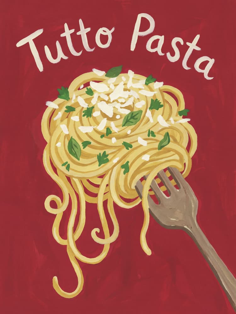 Rustic Italian Pasta by Andreas Magnusson — canvas wall art