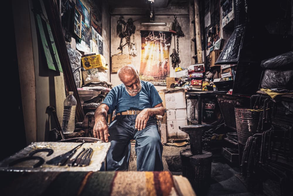 Artisan's Quiet Workshop by Marco Tagliarino — canvas wall art