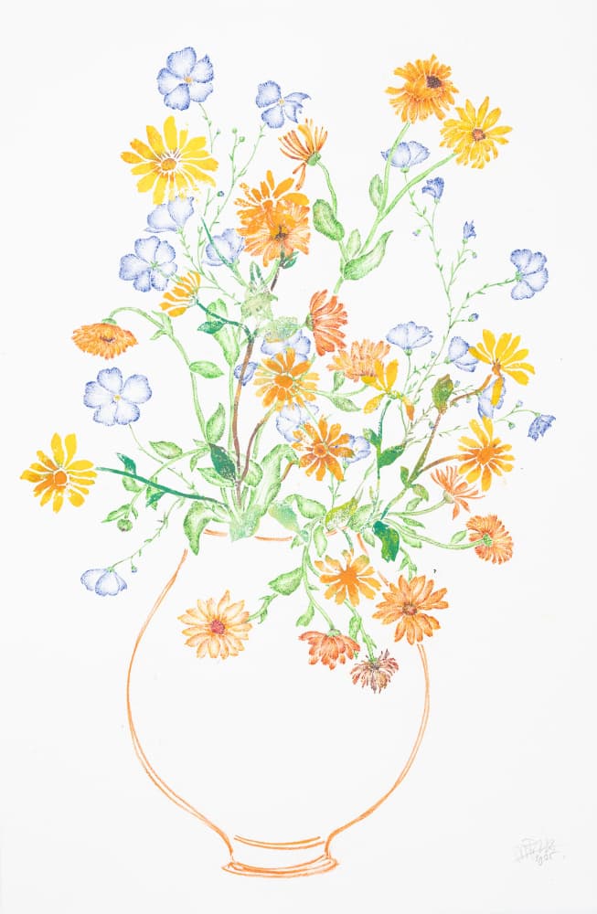 Vibrant Vase of Flowers