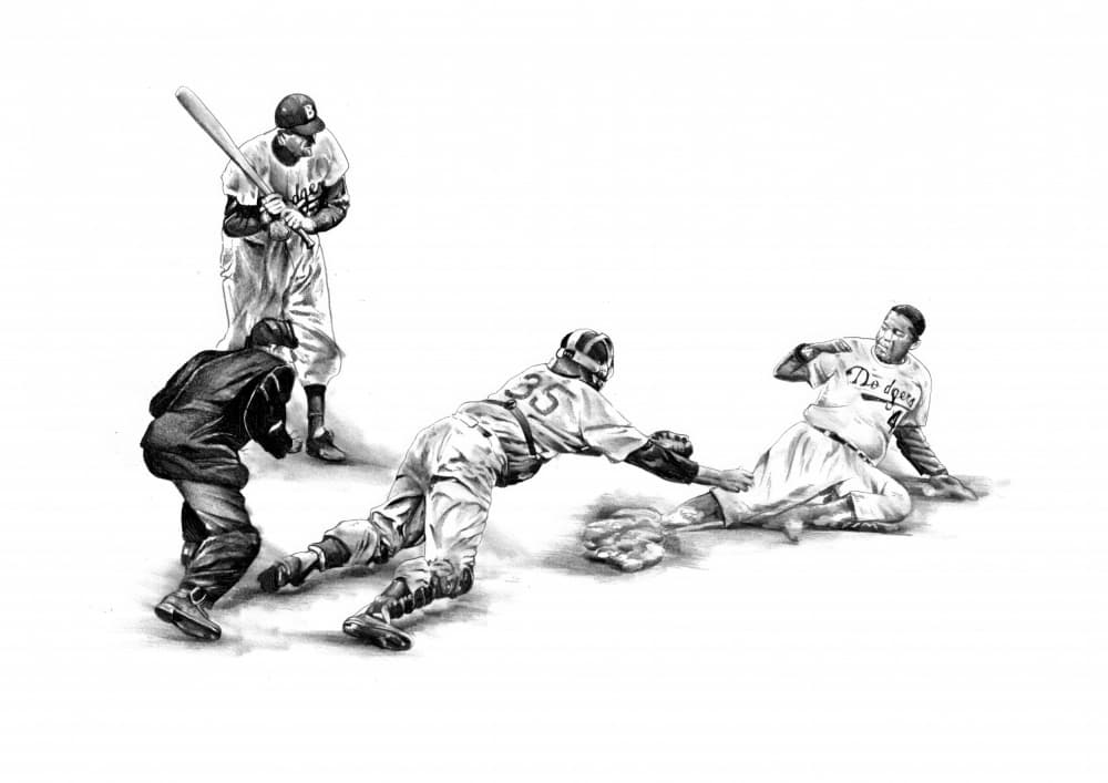 Sliding Into Home by Kulik — canvas wall art