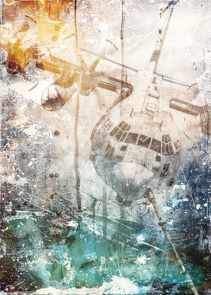 Distressed Aviation Mystery by Rafal Kulik — canvas wall art