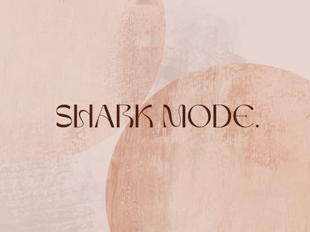 Shark Vibes by Treechild — canvas wall art