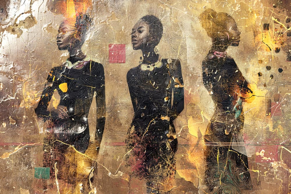 Elegant African Women by Rafal Kulik — canvas wall art