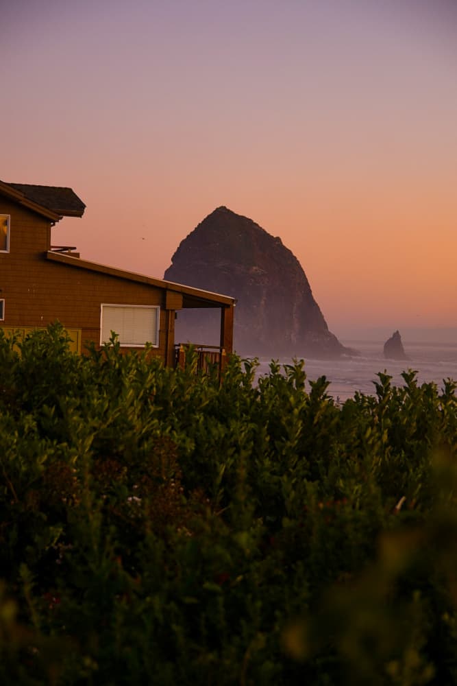 Coastal Home Sunset by Del Mundo Imagery — canvas wall art