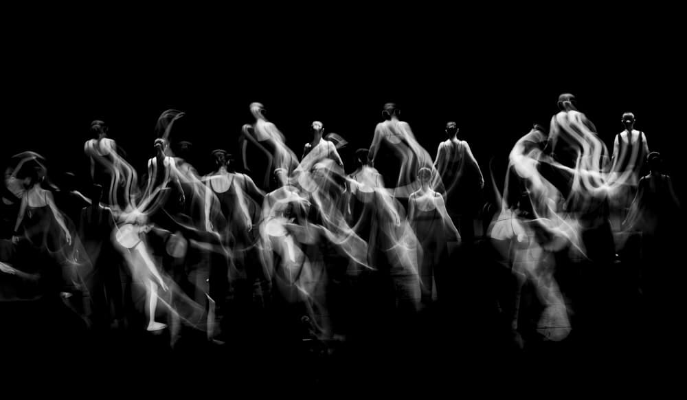 Ethereal Dancers in Motion by Gilcan Mete — canvas wall art