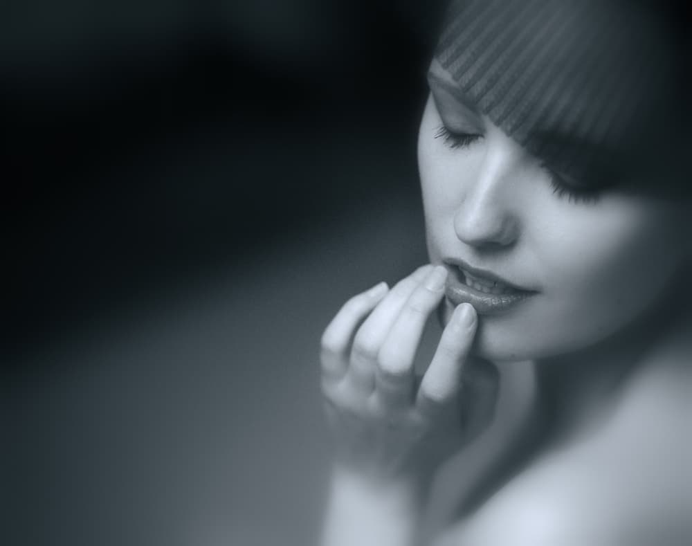 Pensive Beauty by DAVID MINSTER — canvas wall art