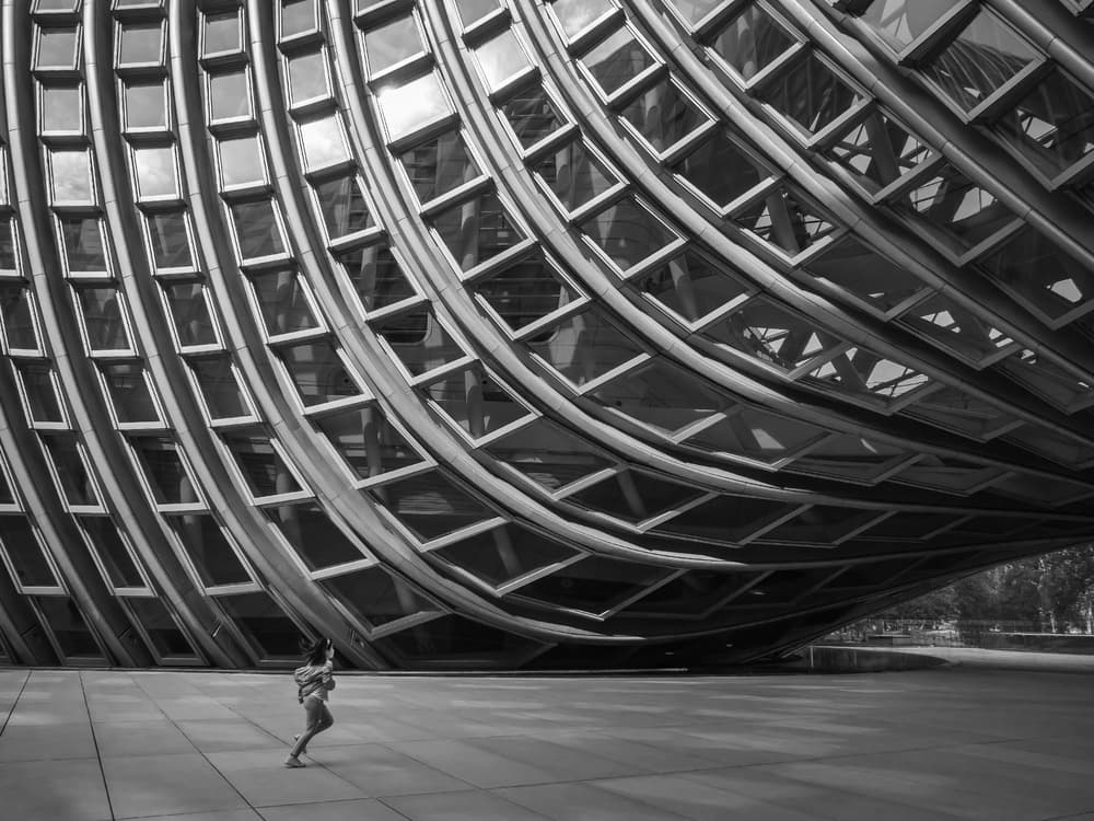 Architectural Playful Movement by Richard Huang — canvas wall art