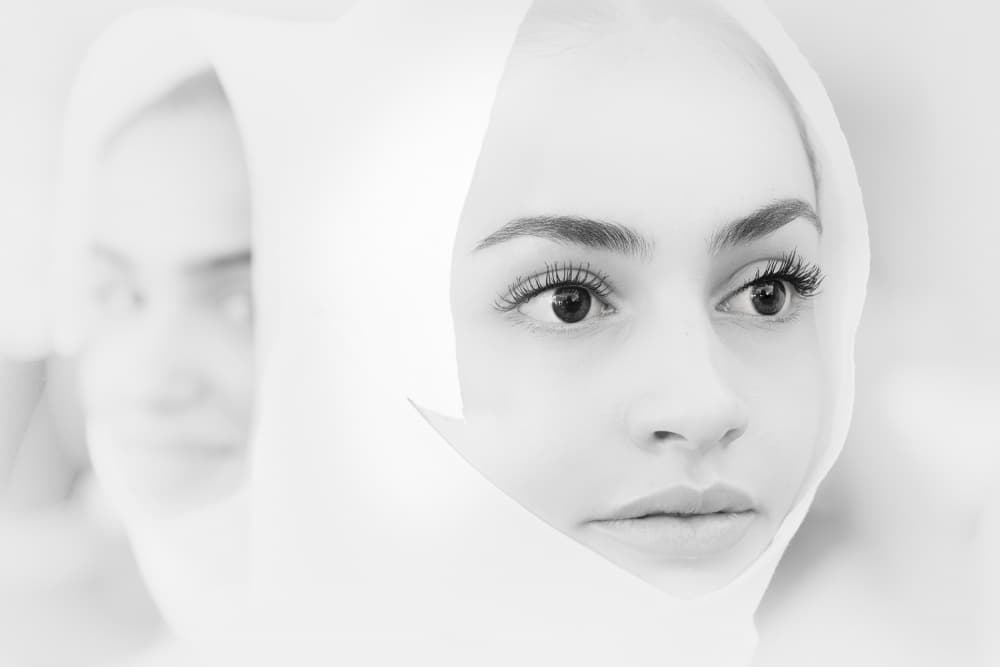Serene Veiled Portrait by Giovanni Cavalli — canvas wall art