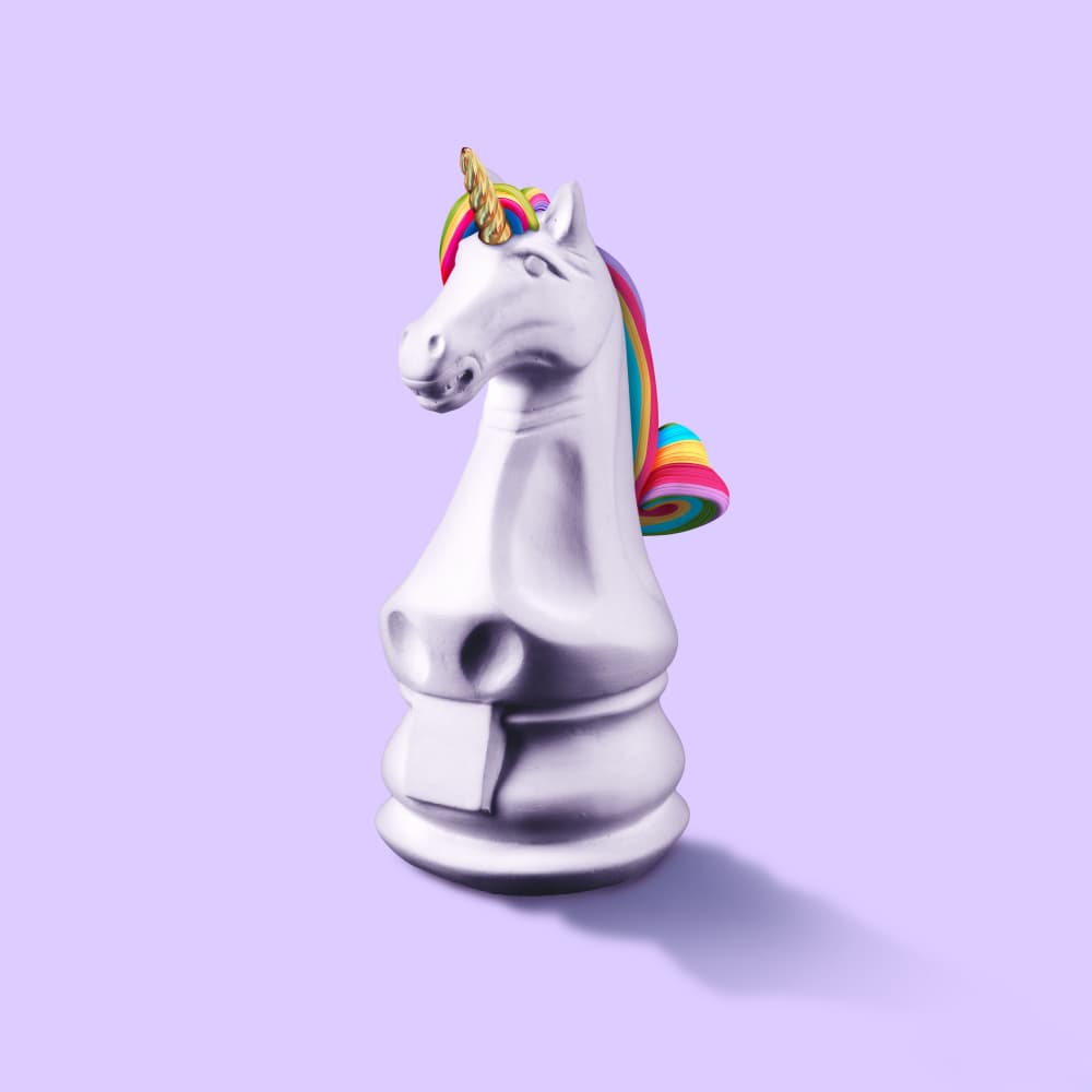 Fantasy Unicorn Knight by Artem Pozdniakov — canvas wall art