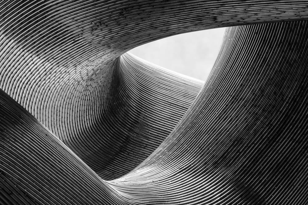 Dynamic Architectural Curves by Peter Pfeiffer — canvas wall art