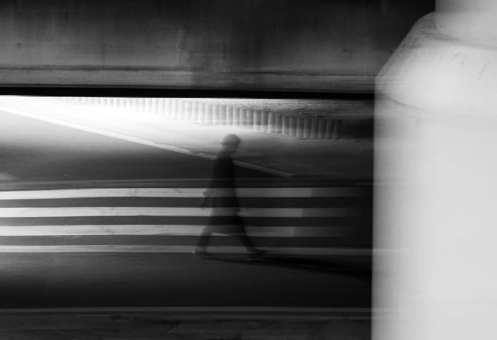 Blurred Pedestrian Crossing by HAN dong hee — canvas wall art