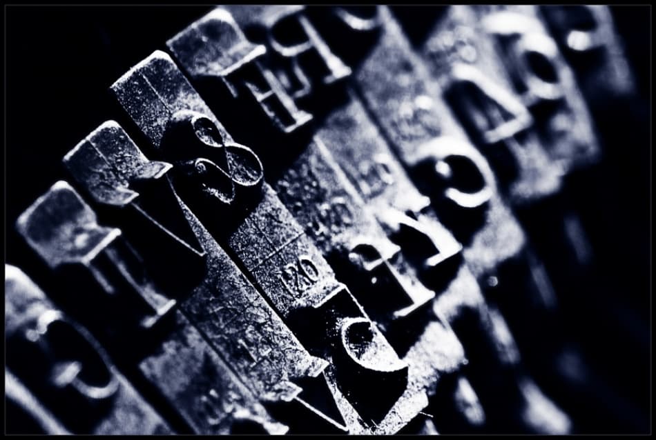 Antique Typewriter Keys by Klaus Ratzer — canvas wall art