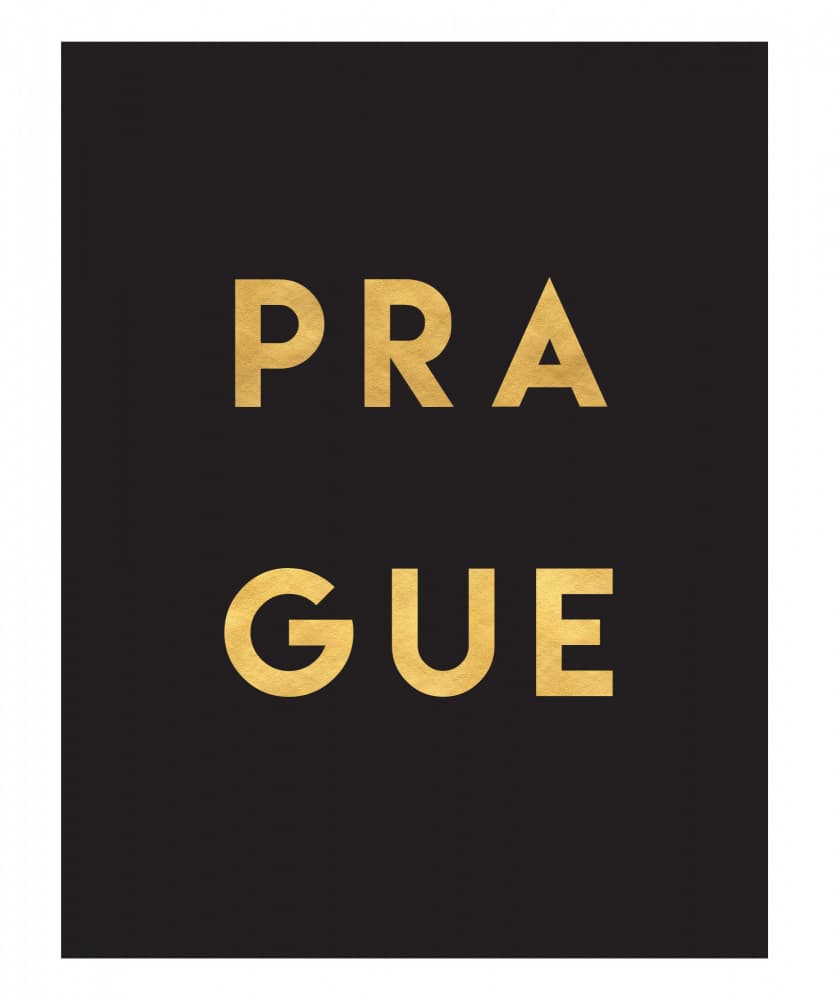 Black Gold Prague by Emiliano Deificus — canvas wall art