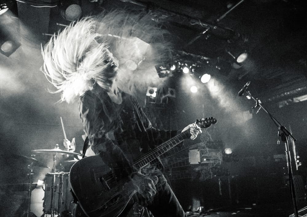 Dynamic Stage Guitarist by Kenji Nakamatsu — canvas wall art