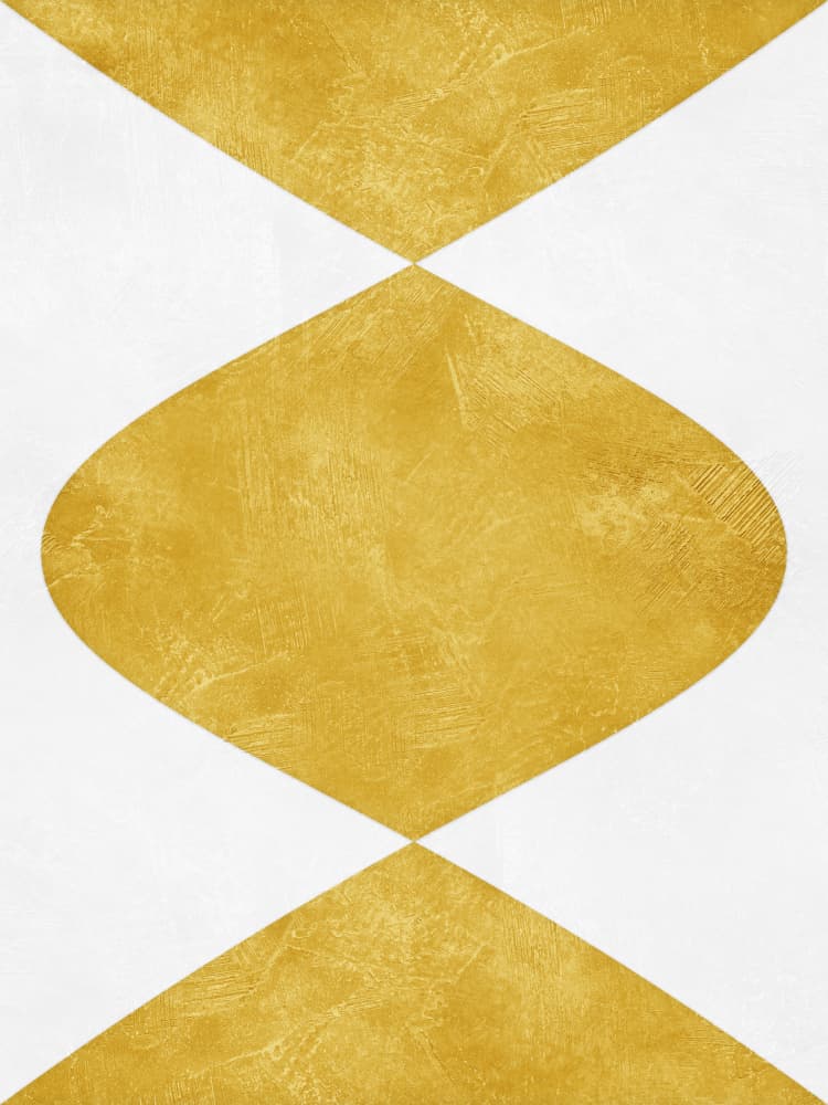 Modern Gold Geometric by Ema Paraschiv — canvas wall art