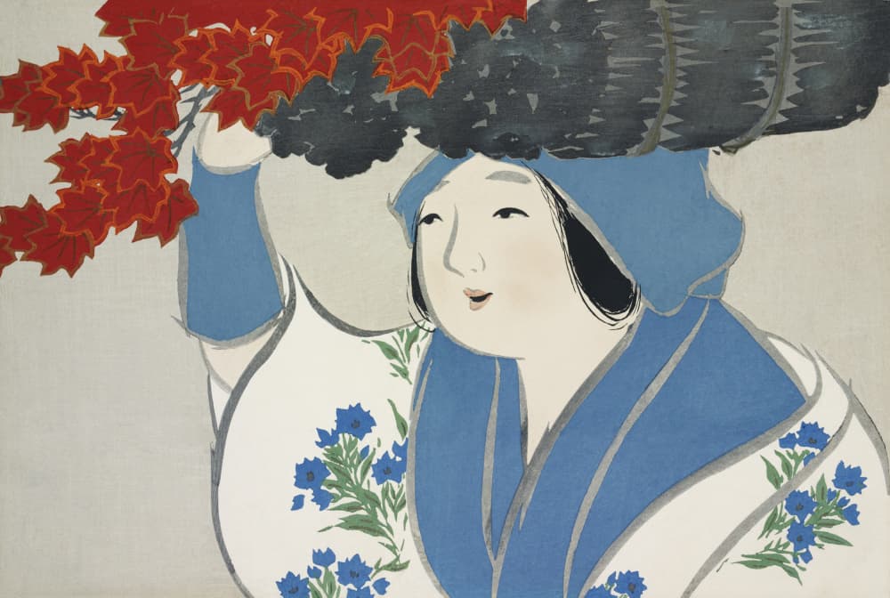 Woman From Momoyogusa by Kamisaka Sekka — canvas wall art