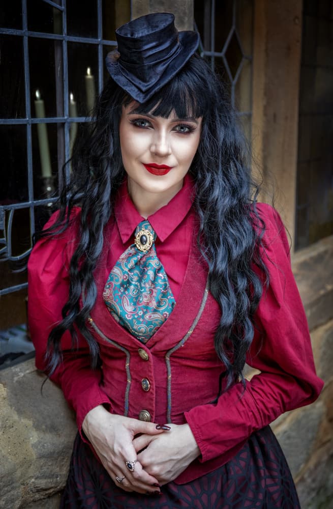 Steampunk Woman Portrait by Daniel Springgay — canvas wall art