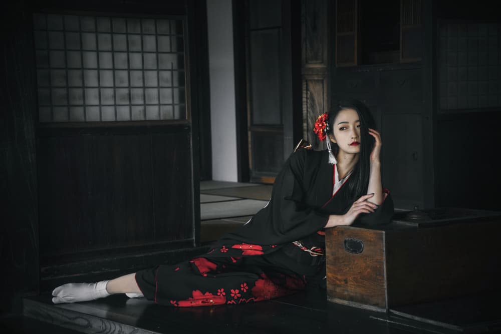 Elegant Japanese Kimono by KOIKI — canvas wall art