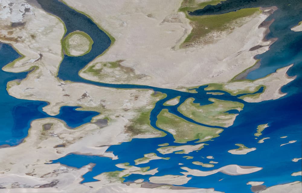 Winding River Patterns by Dianne Mao — canvas wall art