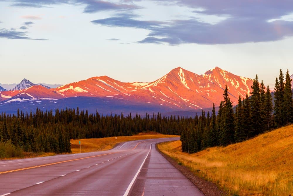 Golden Mountain Road by Anatoliy Kosterev — canvas wall art