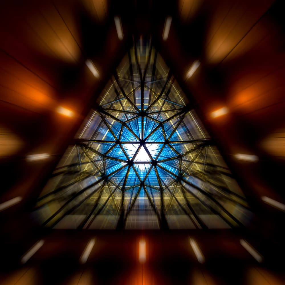 Modern Geometric Light by YASUTOSHI HONJO — canvas wall art