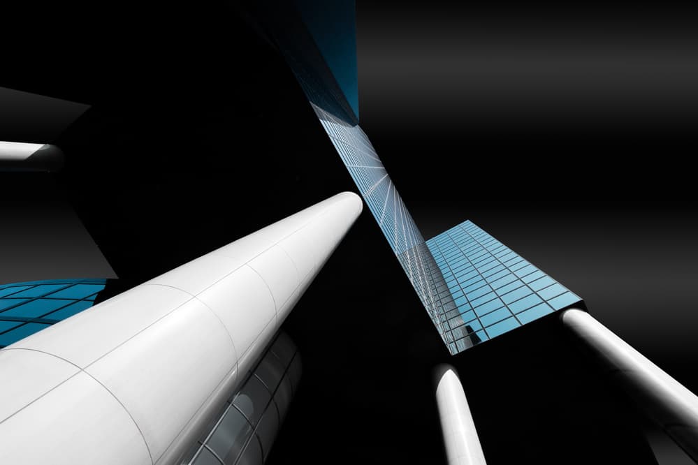 Sleek Urban Geometry by Jörg Vollrath — canvas wall art