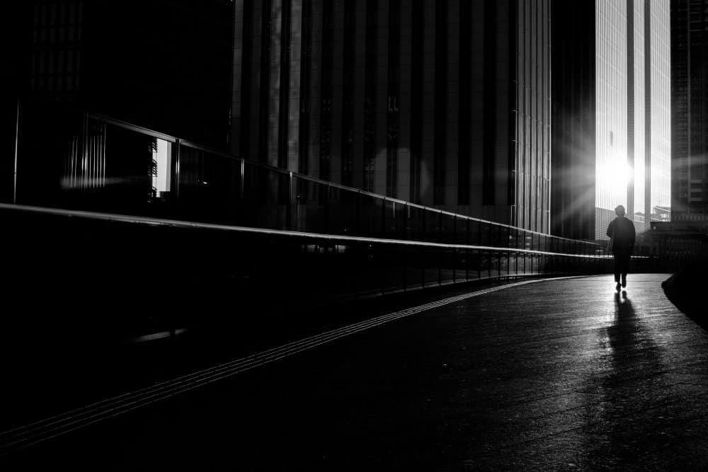 Walking Into Light by Satoshi Hata — canvas wall art