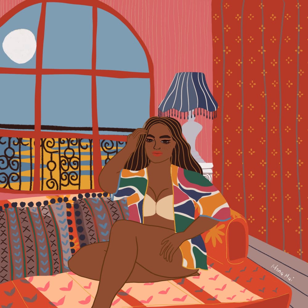 Colorful Bohemian Night by Ceyda Alasar — canvas wall art