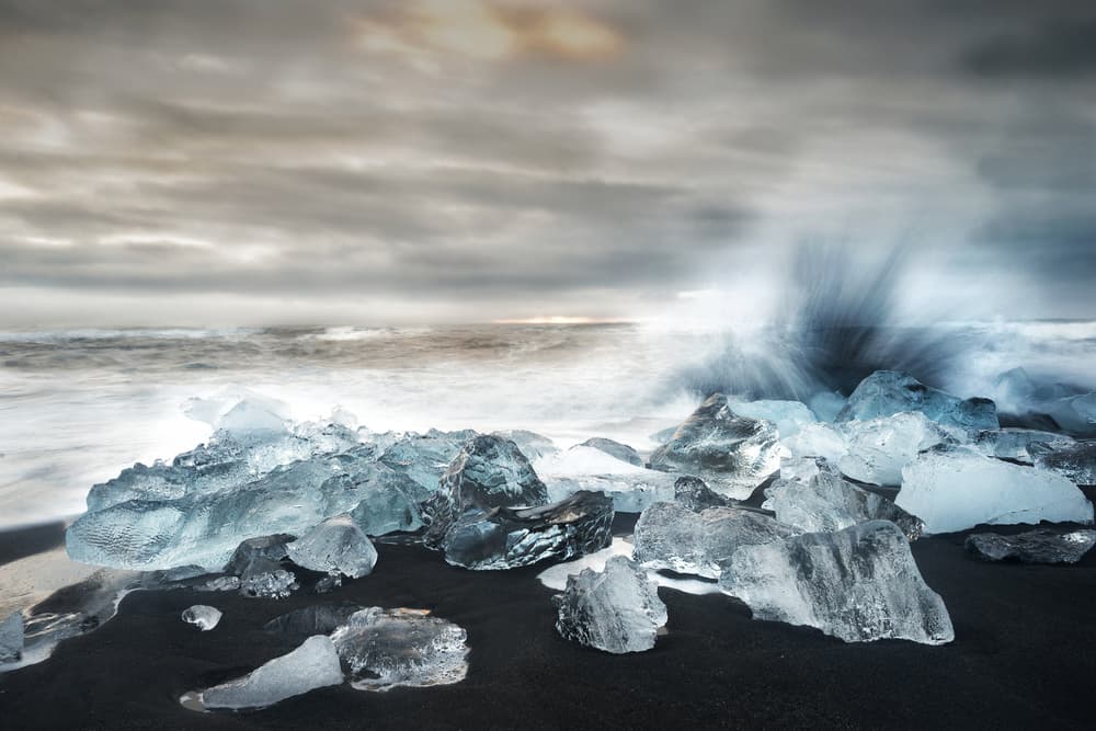 Ice Beach Splash by Alfred Forns — canvas wall art