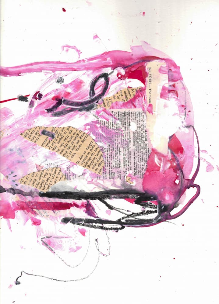 Dynamic Pink Abstract by Deb Chaney — canvas wall art