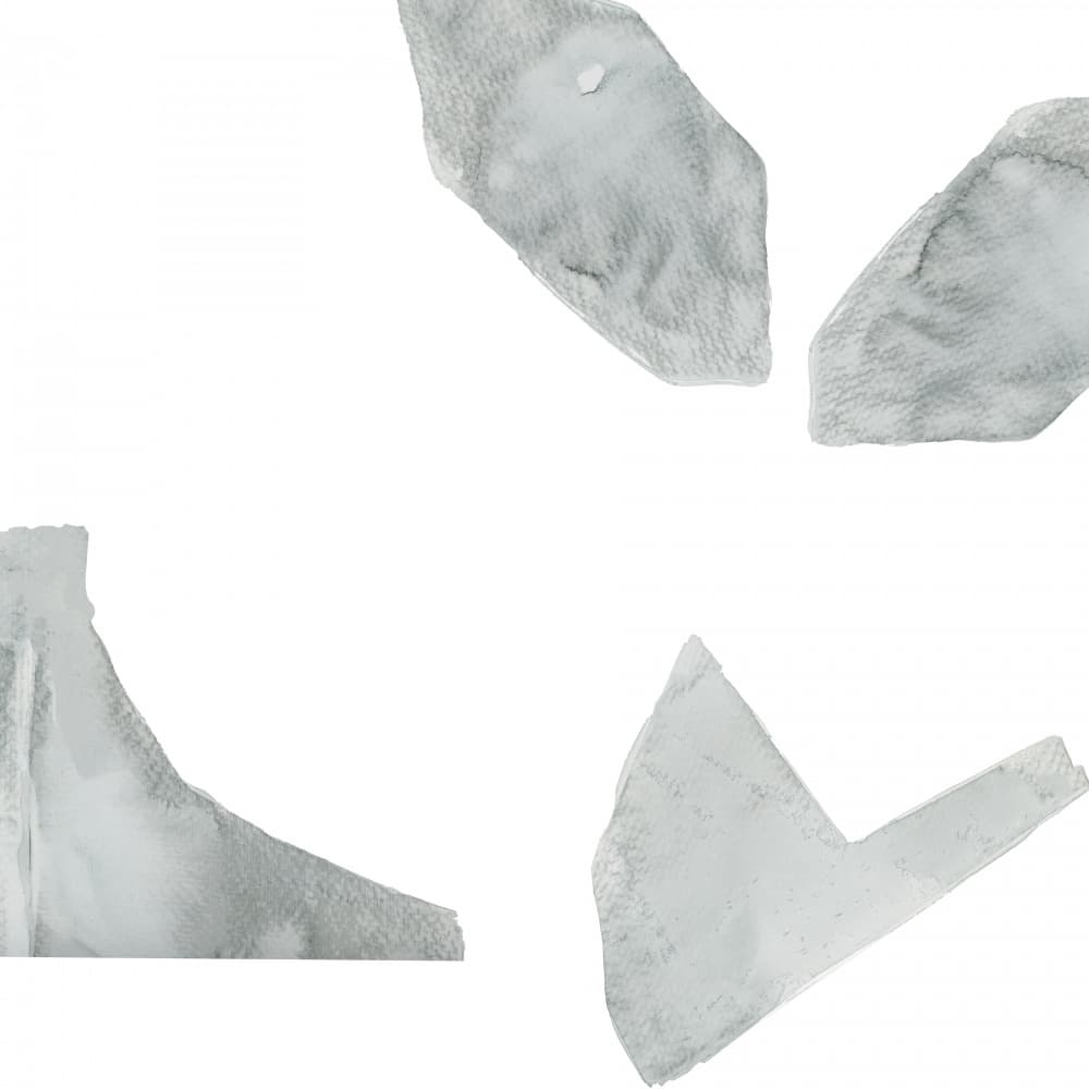 Grey Abstract Shapes by cartissi — canvas wall art