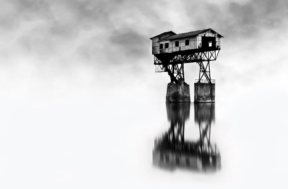 Abandoned Stilt House by Kelemen Sándor — canvas wall art