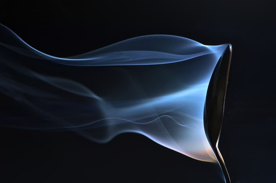 Elegant Smoke Curves by Santiago Pascual Buye — canvas wall art