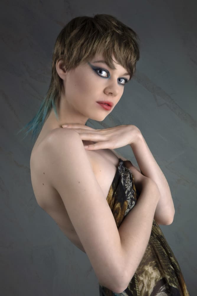 Glimmering Blue Gaze by Jan Slotboom — canvas wall art
