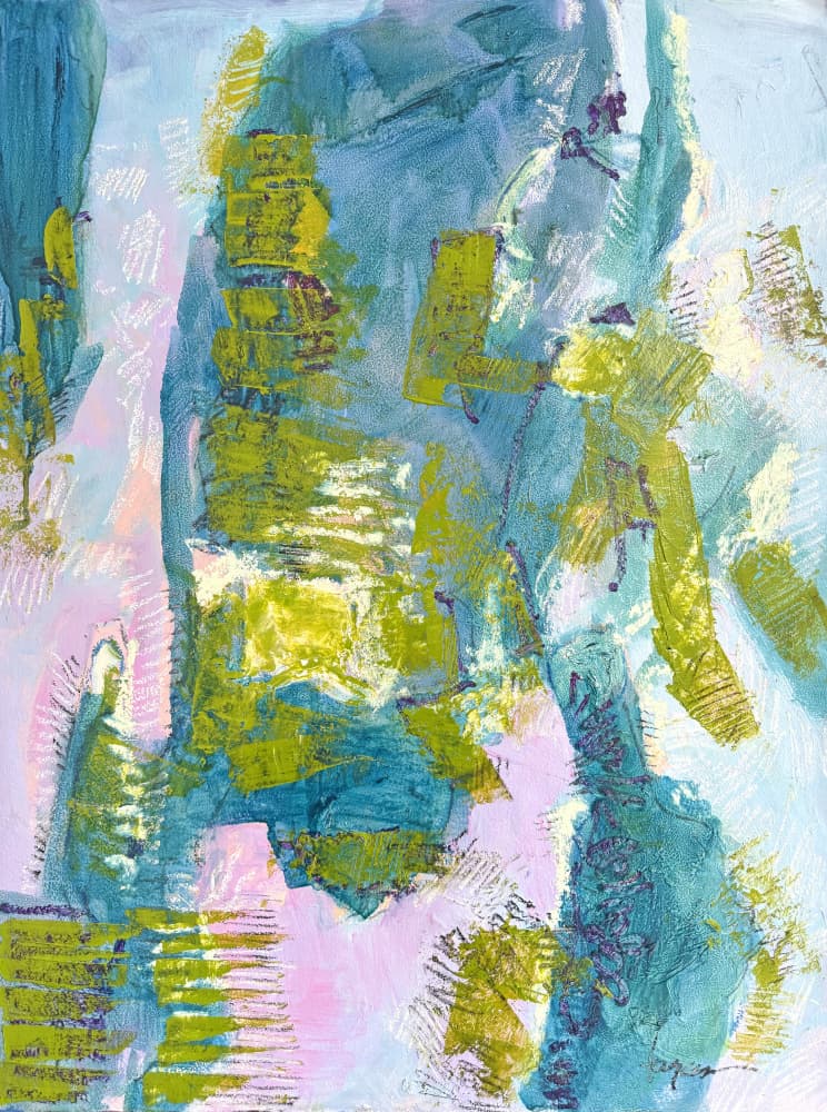 Vibrant Abstract Strokes by Dorothy Fagan — canvas wall art