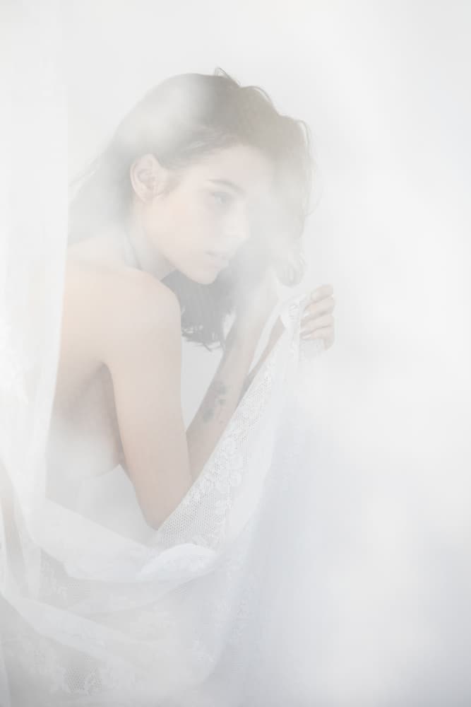Gentle Veiled Beauty by Amnon Eichelberg — canvas wall art