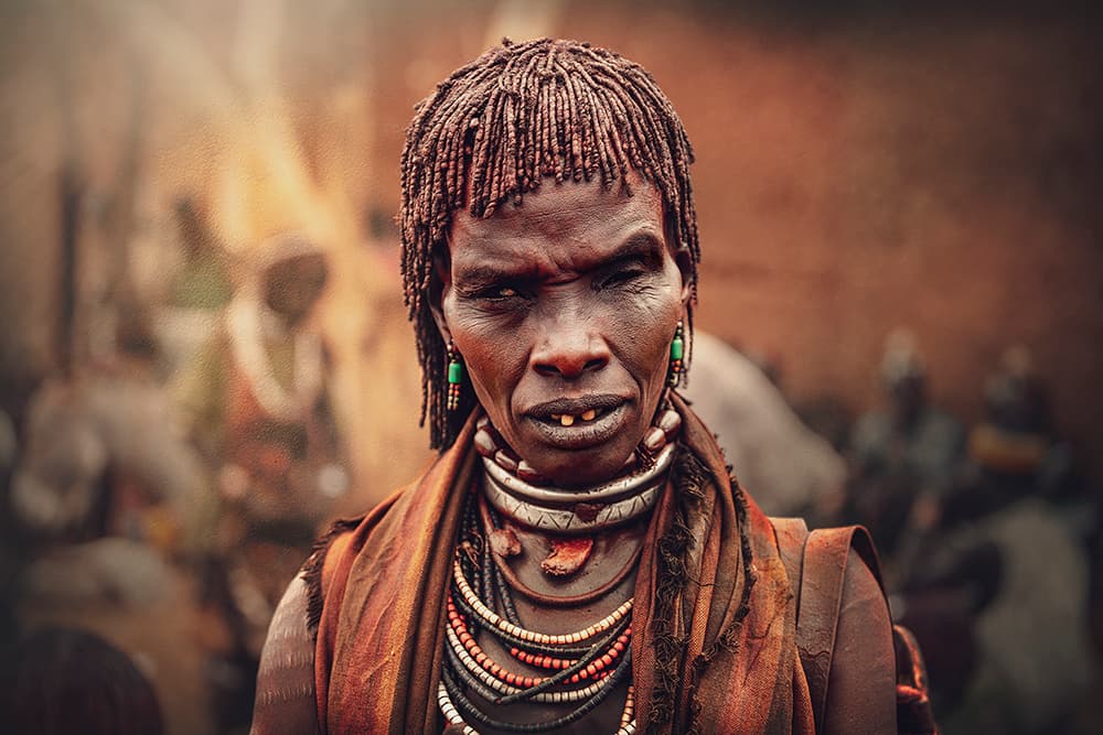 African Village Elder by Svetlin Yosifov — canvas wall art