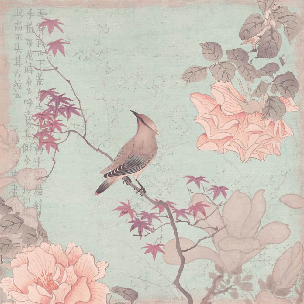 Serene Asian Bird Art by Andrea Haase — canvas wall art