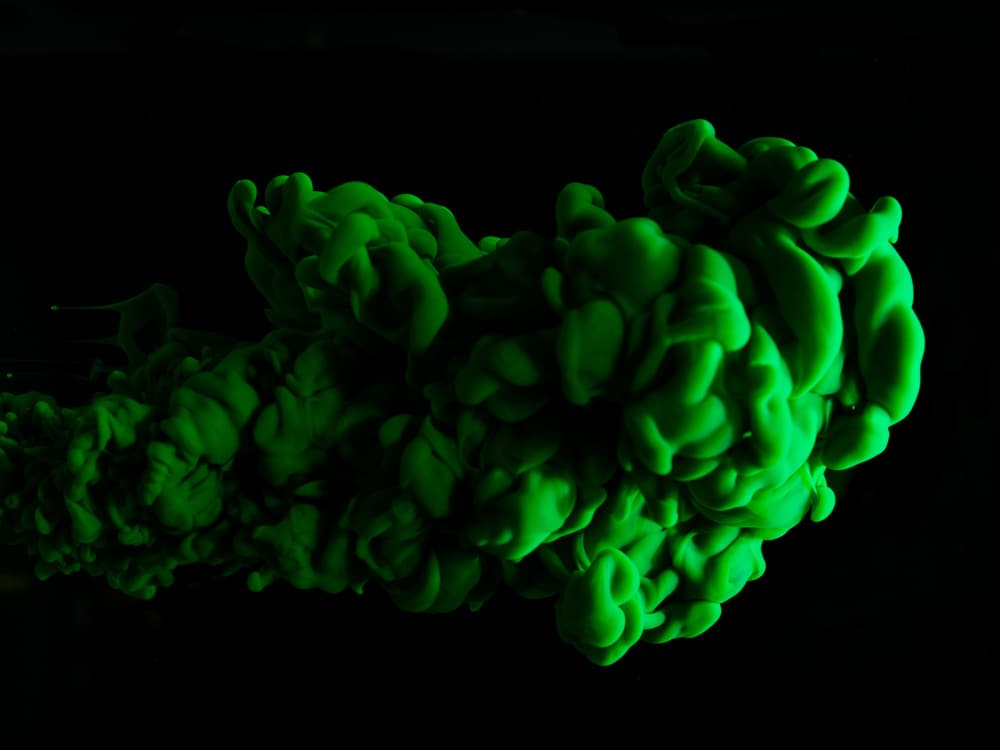 Green Ink Swirl by engin akyurt — canvas wall art